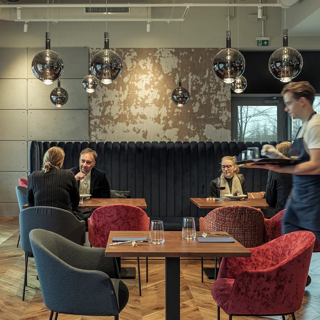 Sztuczka restauracja wnętrze